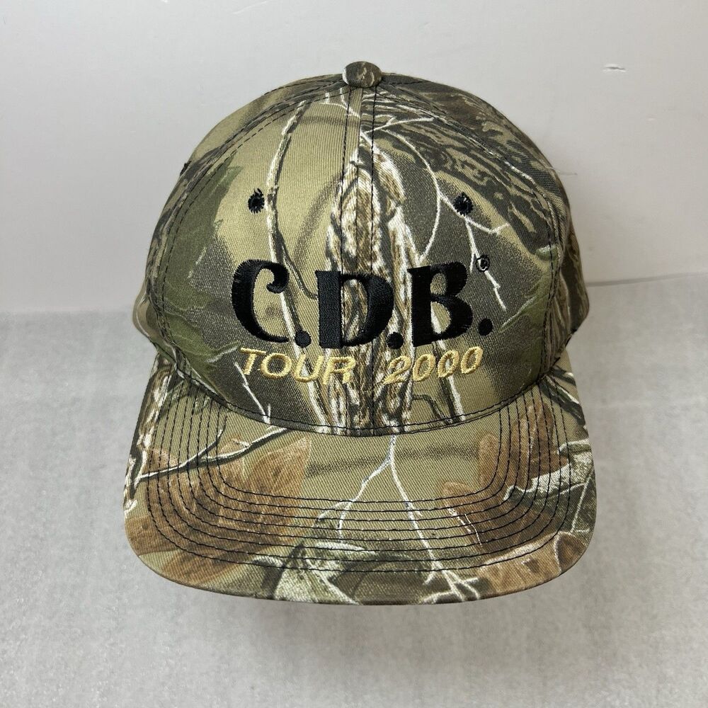 Vtg Charlie Daniels Band CDB Tour 2k Camo Hat Signed Autographed Realtree Hauntg